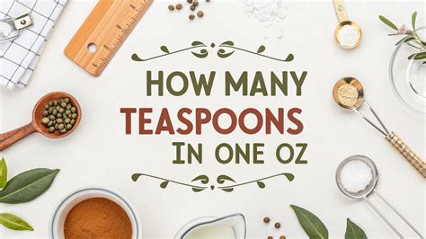 How Many Teaspoons in One Oz: Your Ultimate Guide to Answering - Vibro ...
