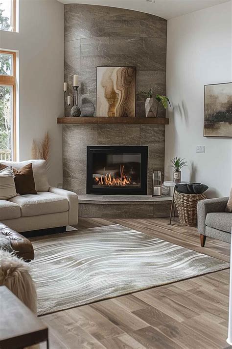 40 Corner Fireplace Ideas for a Cozy Home
