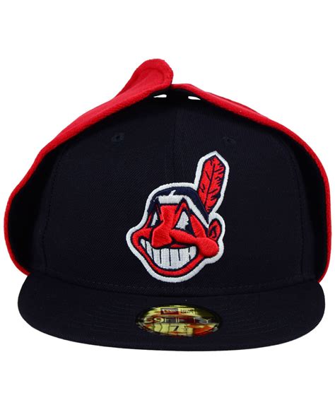 KTZ Cleveland Indians Dog Ear 59fifty Cap in Navy/Red (Blue) for Men - Lyst