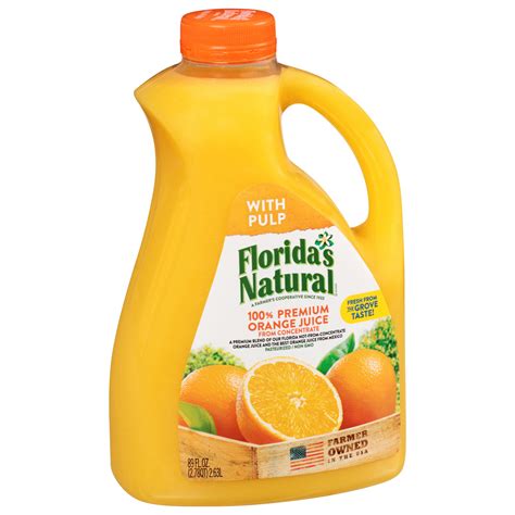 Florida's Natural Orange Juice With Pulp 89 oz - Walmart.com