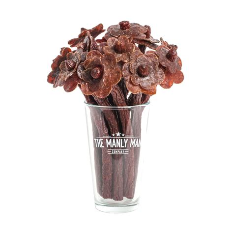 Celebrating Love With a Beef Jerky Flower Bouquet From The Manly Man ...