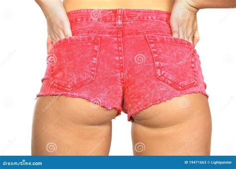 Woman hot pink shorts stock image. Image of legs, shorts - 19471663