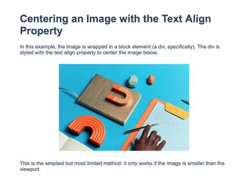 How to Center Text and Images HTML 的图像结果