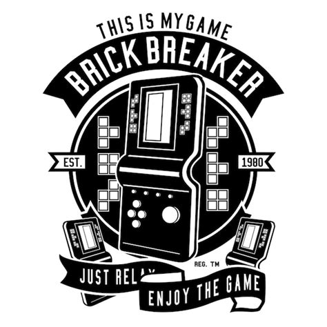 Tetris game console illustration | Premium Vector