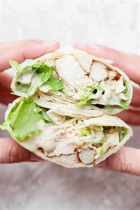 Chicken Caesar Wrap - The Wooden Skillet
