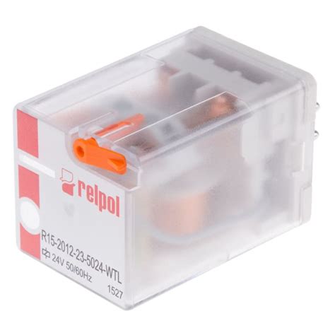 R15-2012-23-5024-WTL Relpol | Relpol Plug In Power Relay, 24V ac Coil ...