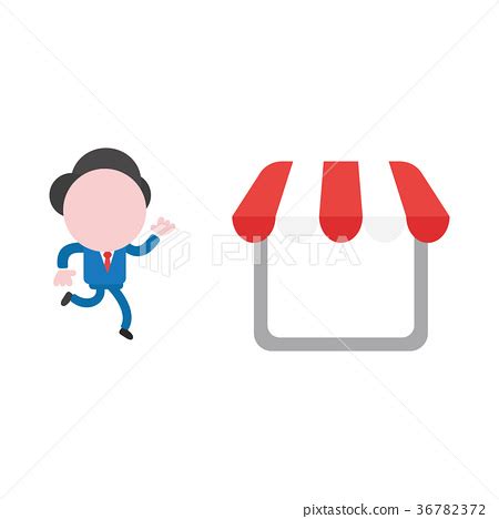 Vector faceless businessman character-插圖素材 [36782372] - PIXTA圖庫