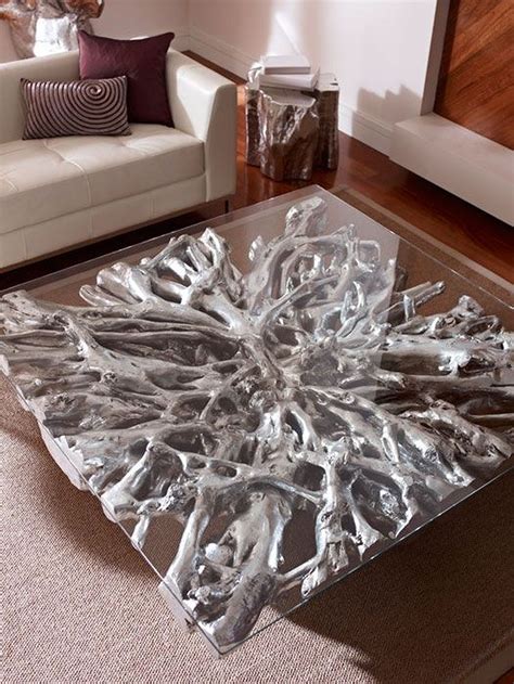 Round Silver Tone Coffee Table at Frank Hudson blog