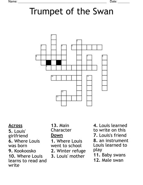 Trumpet of the Swan Crossword - WordMint
