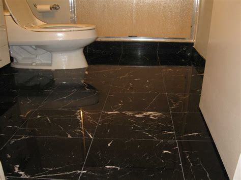 Black Marble Bathroom Floor Polishing - Black marble polishing