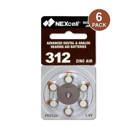 Hearing Aid Batteries- Size 312 hearing aid battery replacements and ...