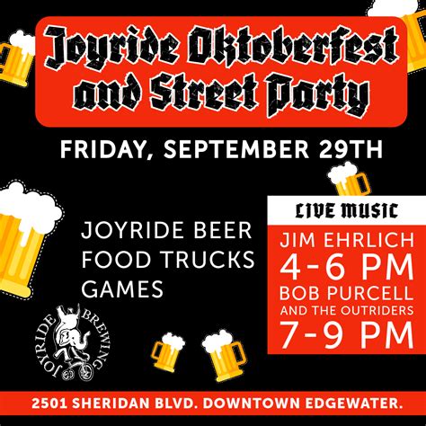 Oktoberfest & Street Party - Joyride Brewing - Brewery in Edgewater, CO