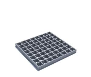 FRP Grating 12x12x1 Inch – Heavy Duty 2 Ton Load Capacity Drain Cover ...