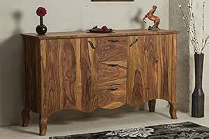 Variety Wood Sheesham Wood Storage Sideboard Cabinet for Home (Brown ...