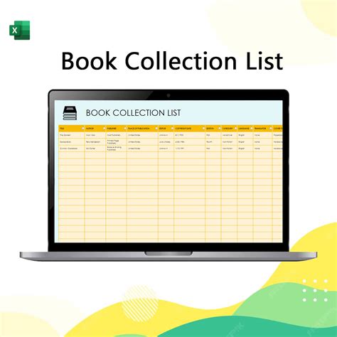 Book Collection List - Finance Excel Template