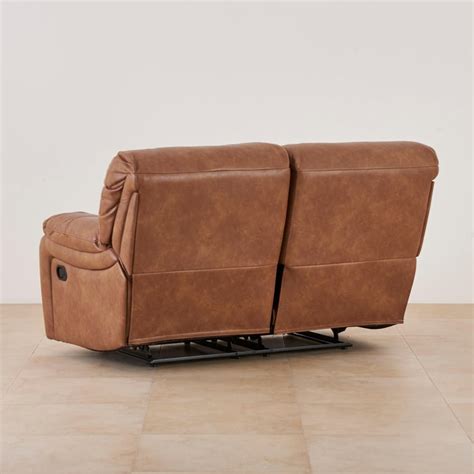 Buy Apollo Faux Leather 2-Seater Recliner - Brown from Home Centre at ...