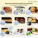 Solara Air Fryer Oven For Home,360° Rapid Hot Air Circulation With 12 ...