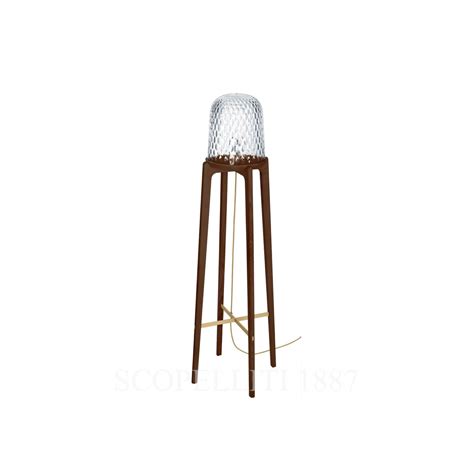 Saint Louis Folia Dark Wood Floor Lamp