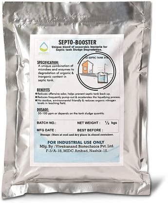 SEPTO BOOSTER Unique Blend of Anaerobic bacteria for Septic tank sludge ...