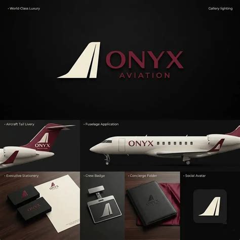Onyx Aviation — Full Visual Identity for VIP Air Operator (Logo + Brand ...