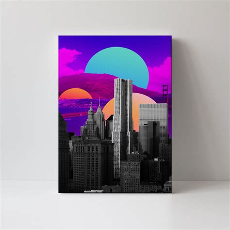 Buy Cityscape in bright colors Pop Art Painting & Art Print Online ...