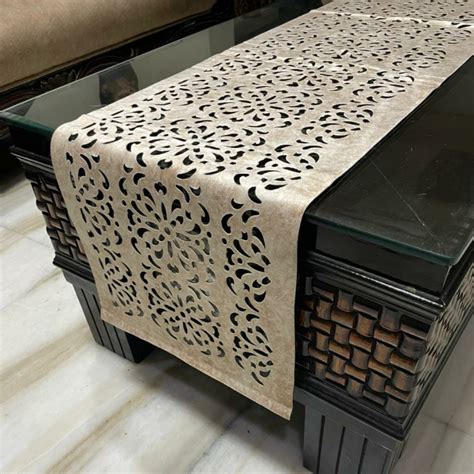 Buy Cutwork Velvet Table Runner | Loomsmith