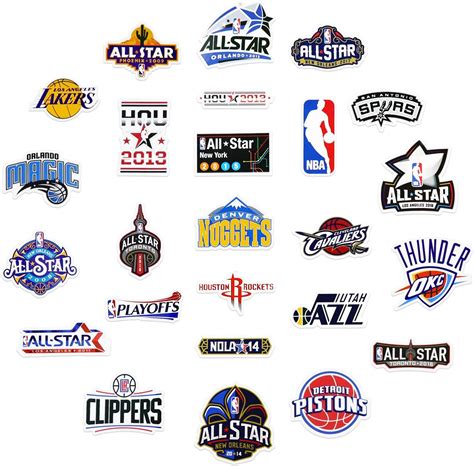 Realcome Basketball Stickers 43PCS Sport Team Logo Set 30PCS India | Ubuy