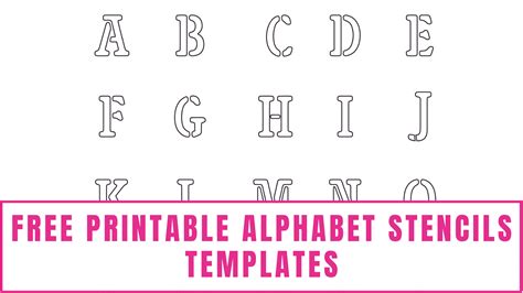 Alphabet Stencils To Print Out For Free