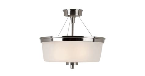 Trans Globe Lighting 70335-1 BN 2 Light Semi-Flush Mount Ceiling ...