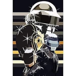 POSTER WALLAH Daft Punk Poster for Home Office and Student Room Wall ...