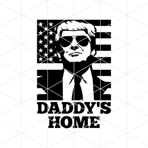 Donald Trump Daddys Home Decal - Premium Transfer Trump Sticker