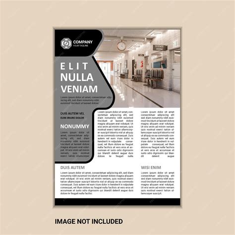 Vektor-Business-Flyer-Design-Vorlage im A4-Format mit Anschnitt ...