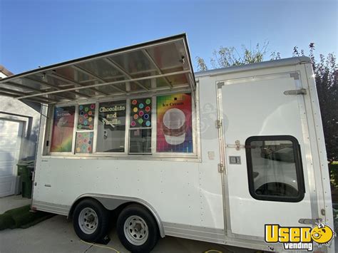Used 2009 - 7.5' x 16' Wells Cargo Ice Cream Concession Trailer ...