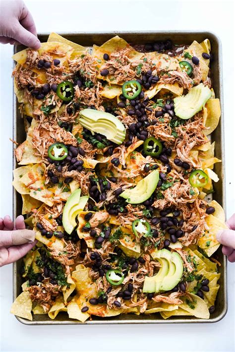 Shredded Chicken Nachos - Joyous Apron