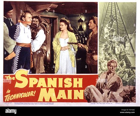THE SPANISH MAIN, Paul Henreid, Maureen O'Hara, Binnie Barnes, 1945 ...