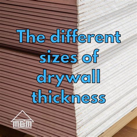 How Thick Should Drywall Be For Walls at Guillermo Wilbur blog