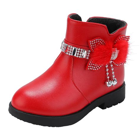 Girls Boots Size 3 Girl Boots Children Shoes Thick Heel Short Boots ...