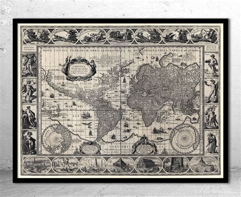 Historic Map - World - 1606 - Willem Janszoon Blaeu | World Maps Online - willem janszoon map of australia
