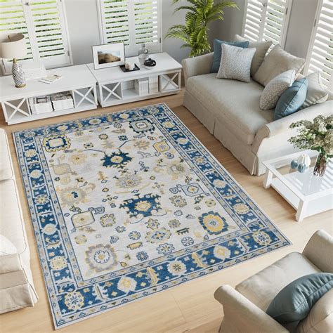 Buy Hand Knotted New Zealand Wool Carpet for Living Room , Oushak Rugs ...