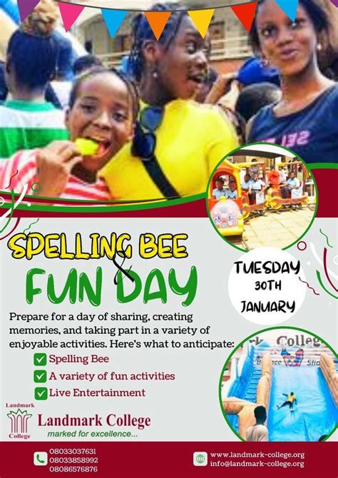 Landmark College, Ikorodu Spelling Bee Competition & Fun Day!, Unity ...