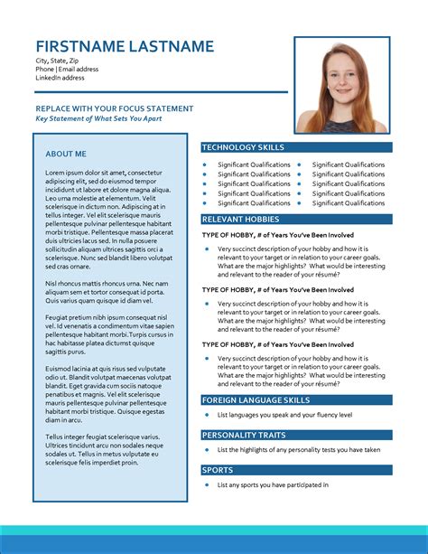 Teenage Resume Template Free - prntbl.concejomunicipaldechinu.gov.co