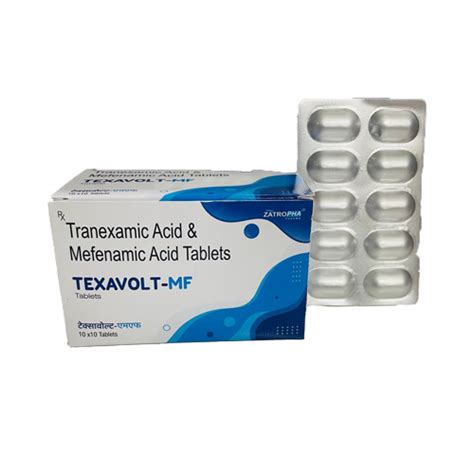 Texavolt mf - Tranexamic Acid & Mefenamic Acid Tablets - Zatropha Pharma