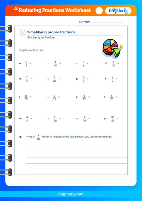 FREE Printable Reducing Fractions Worksheets for Kids [PDFs] Brighterly