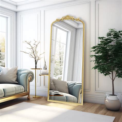 Gold Ornate Floor Mirror