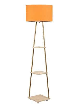 TANGERIT SMARTLY Priced Castle 3 Tier Shelf Storage Floor Lamp with ...