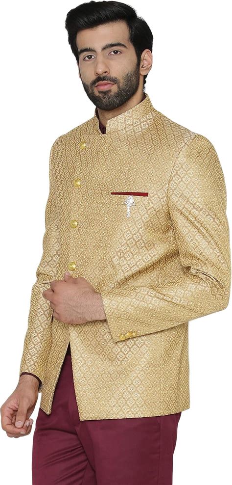WINTAGE Men's Festive Jodhpuri Bandhgala Blazer: 4 India | Ubuy