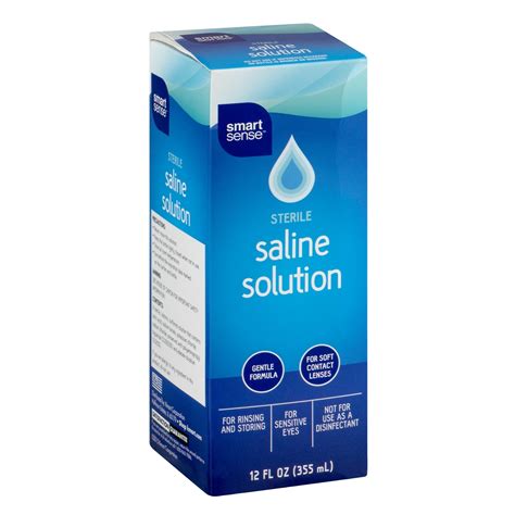 Smart Sense Sterile Saline Solution For Soft Contact Lenses 12 oz ...