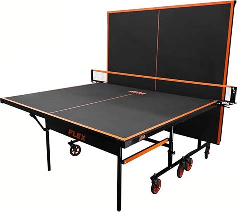 STAG GLOBAL Flex Table Tennis Table Black Top, Thickness 16mm with 2 T ...