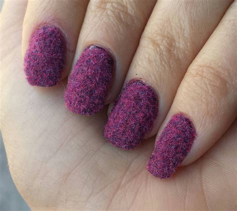 FA at fuzzy nails using flocking powder! They feel like little teddy ...