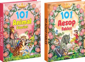 101 Animal Stories and 101 Aesop Fables Pack of 2 Story Books: Buy 101 ...